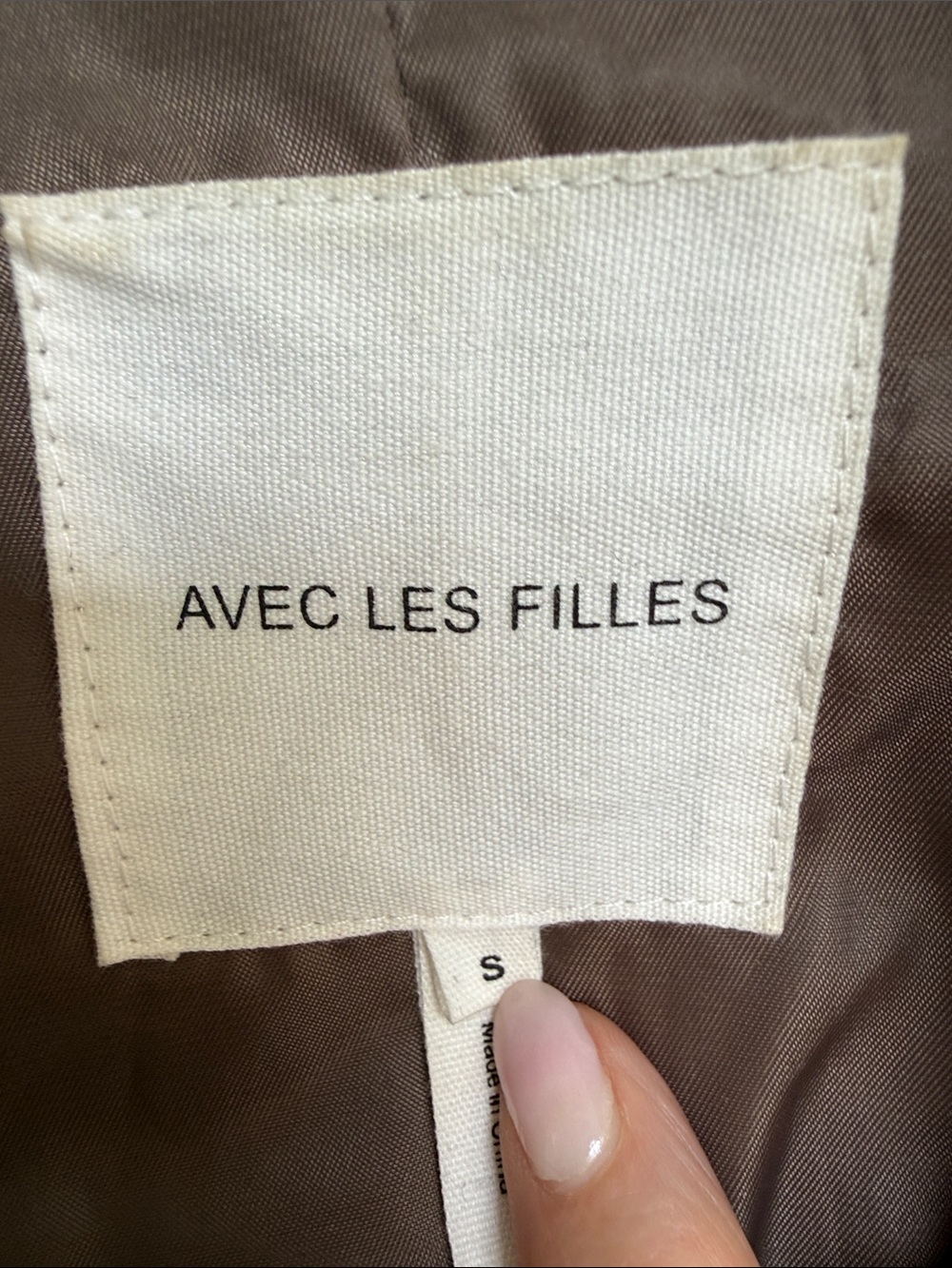 Anthropologie Avec Les Filles Cropped Vegan Faux Leather Jacket Moss Green Small - Picture 3 of 14